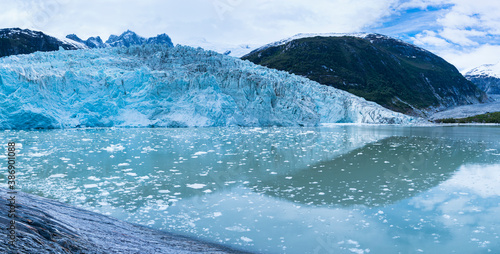 Pia Glacier, Darwin Mountain Range, Beagle Channel, Tierra del Fuego Archipelago, Magallanes and Chilean Antarctica Region, Chile, South America, America photo