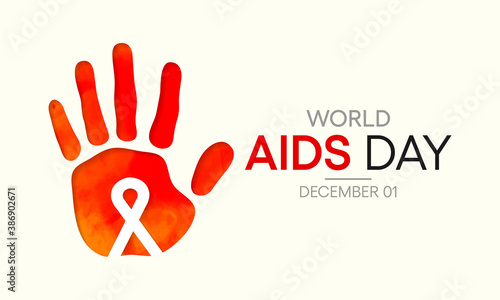 Vector illustration on the theme of World AIDS day observed each year on December 1st across the globe.