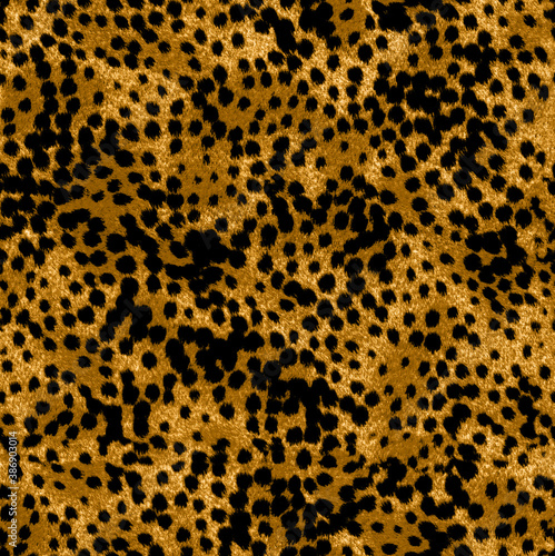 Realistic Furry Cheetah Animal Skin Texture Seamless Pattern Stylish Elegant Trendy Colors Fur Concept Design Perfect for Fashion Fabric Print