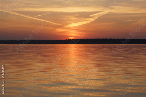 sunset over the river © Алексей Курносов