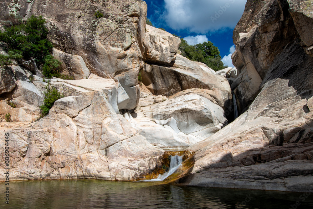 bau mela waterfalls in sardinia