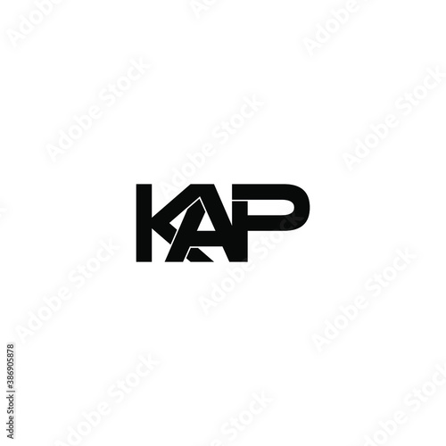 kap letter original monogram logo design
