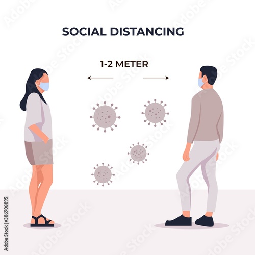 social distancing to prevent corona virus.