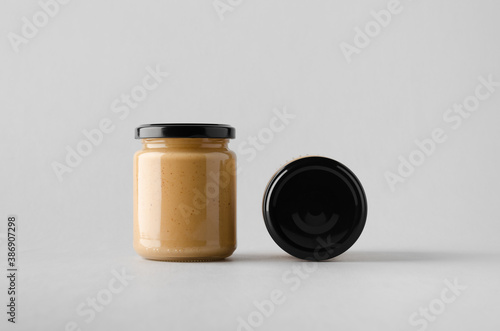 Peanut / Almond / Nut Butter Jar Mock-Up - Two Jars