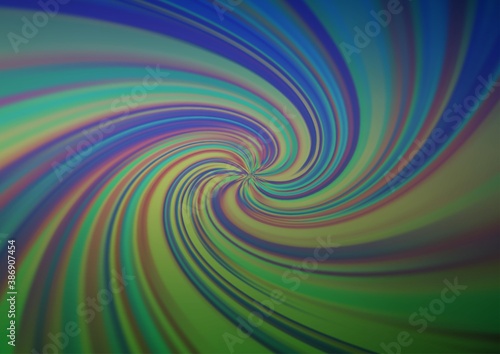 Dark Blue, Green vector blurred shine abstract pattern. © Dmitry