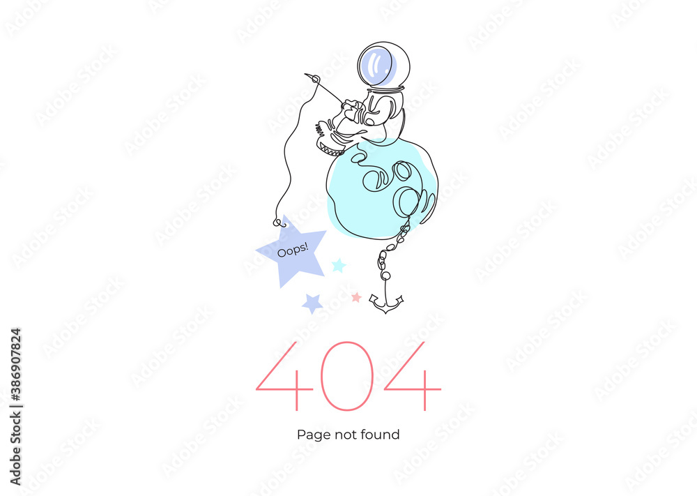Page 404. Link to non-existent page. Astronavit with a fishing rod sits on the planet Page 404. Link to non-existent page. Astronavit with a fishing rod sits on the planet