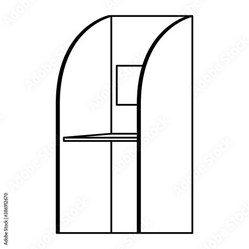 voting cubicle election day icon