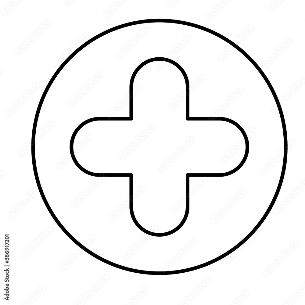 pluss symbol button isolated icon pluss symbol button isolated icon