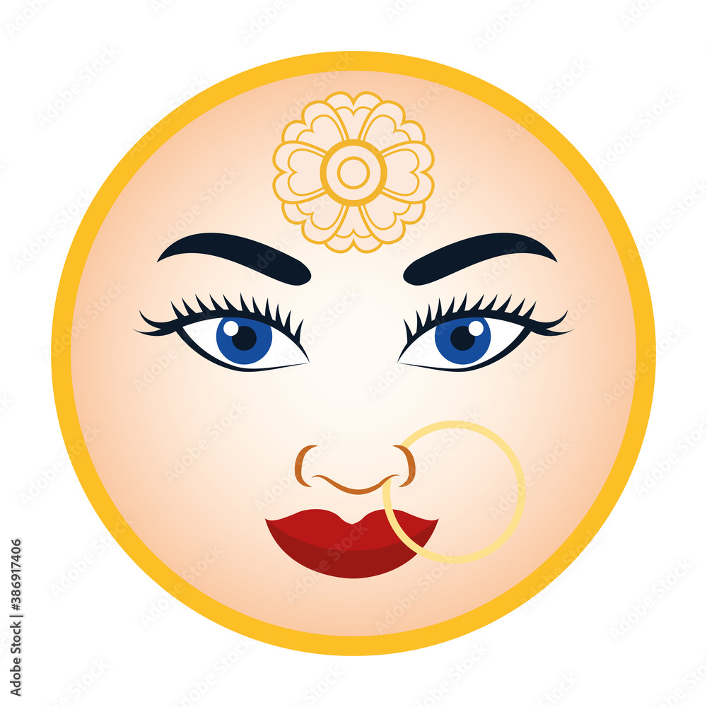 goddess face hindu religion icon goddess face hindu religion icon