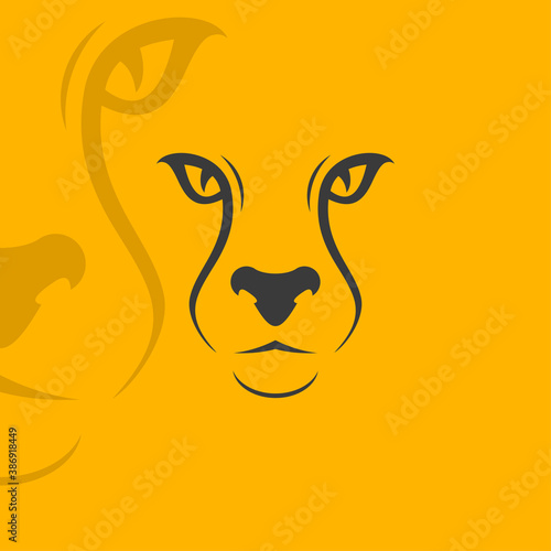 Cheetah logo template vector illustration