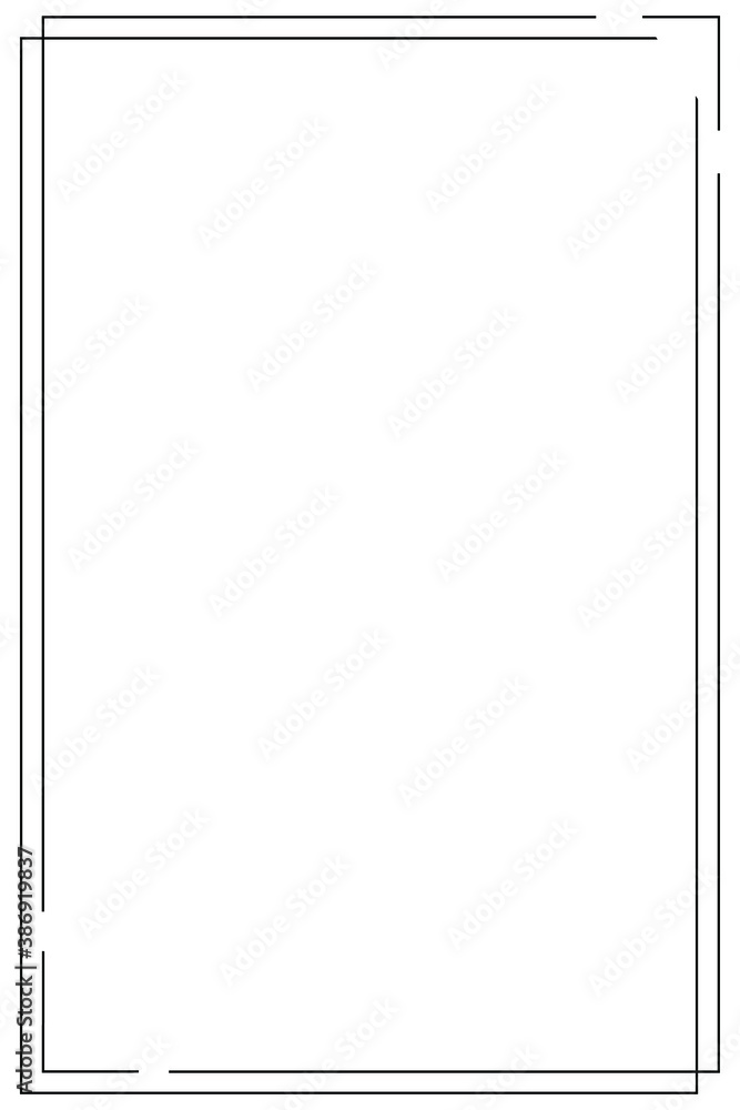 Decoration. Frame in a linear fashion. Border. Outline. Decoration. Frame in a linear fashion. Border. Outline.