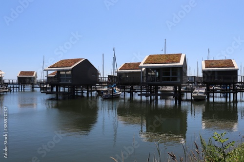 holiday homes on stilts at the lauterbach