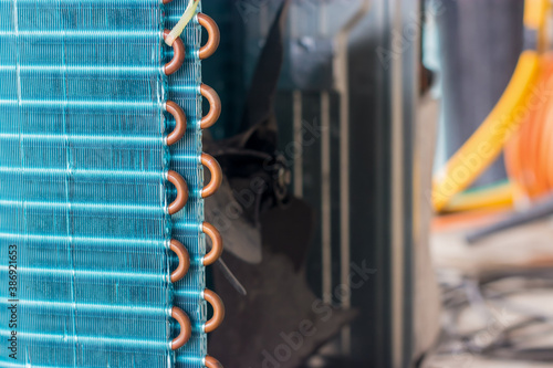The air conditioner coil is a part of the system where the refrigerant absorbs heat.