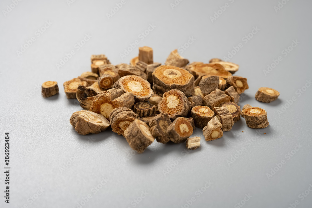 side view herb medicine FangFeng or Saposhnikoviae Radix or Divaricate Saposhnikovia side view herb medicine FangFeng or Saposhnikoviae Radix or Divaricate Saposhnikovia