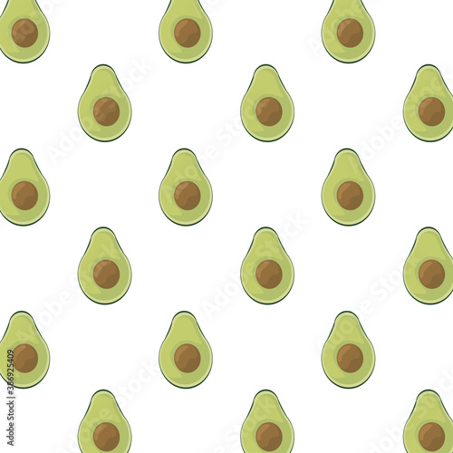 half avocados fresh vegetables pattern background