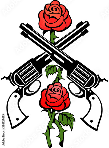 guns and roses