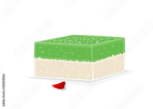 Barfi indian Sweet Dish Food Vector