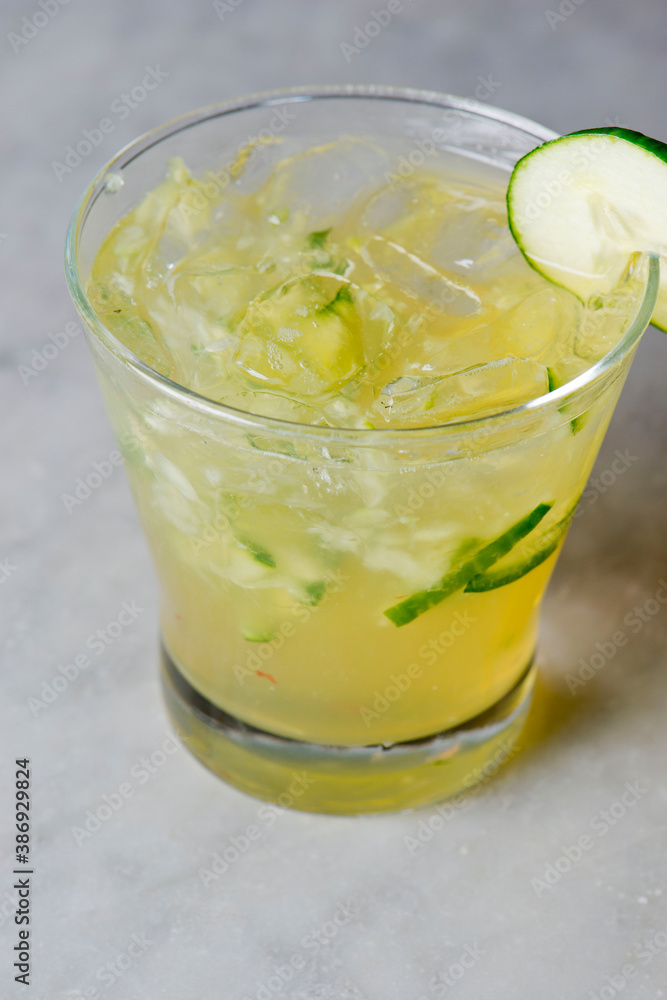 Margarita. Classic traditional Mexican cocktail. Made with Blanco tequila, fresh lime juice, agave syrup and orange juice. Served in salt rimmed tumbler over ice and garnished with a lime. Margarita. Classic traditional Mexican cocktail. Made with Blanco tequila, fresh lime juice, agave syrup and orange juice. Served in salt rimmed tumbler over ice and garnished with a lime.