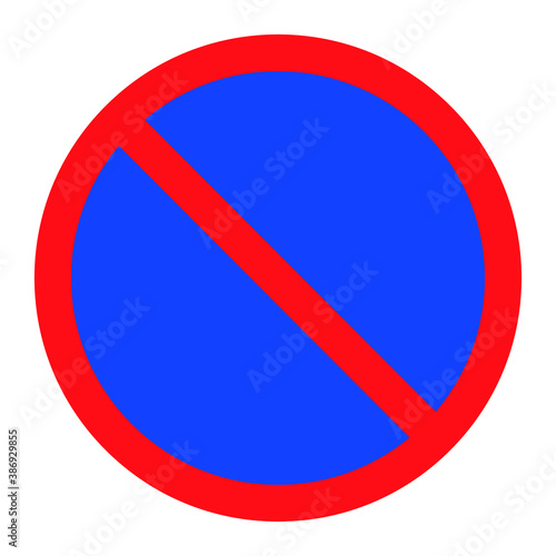 Free Download No parking sign Vector illustration - GFXLoad