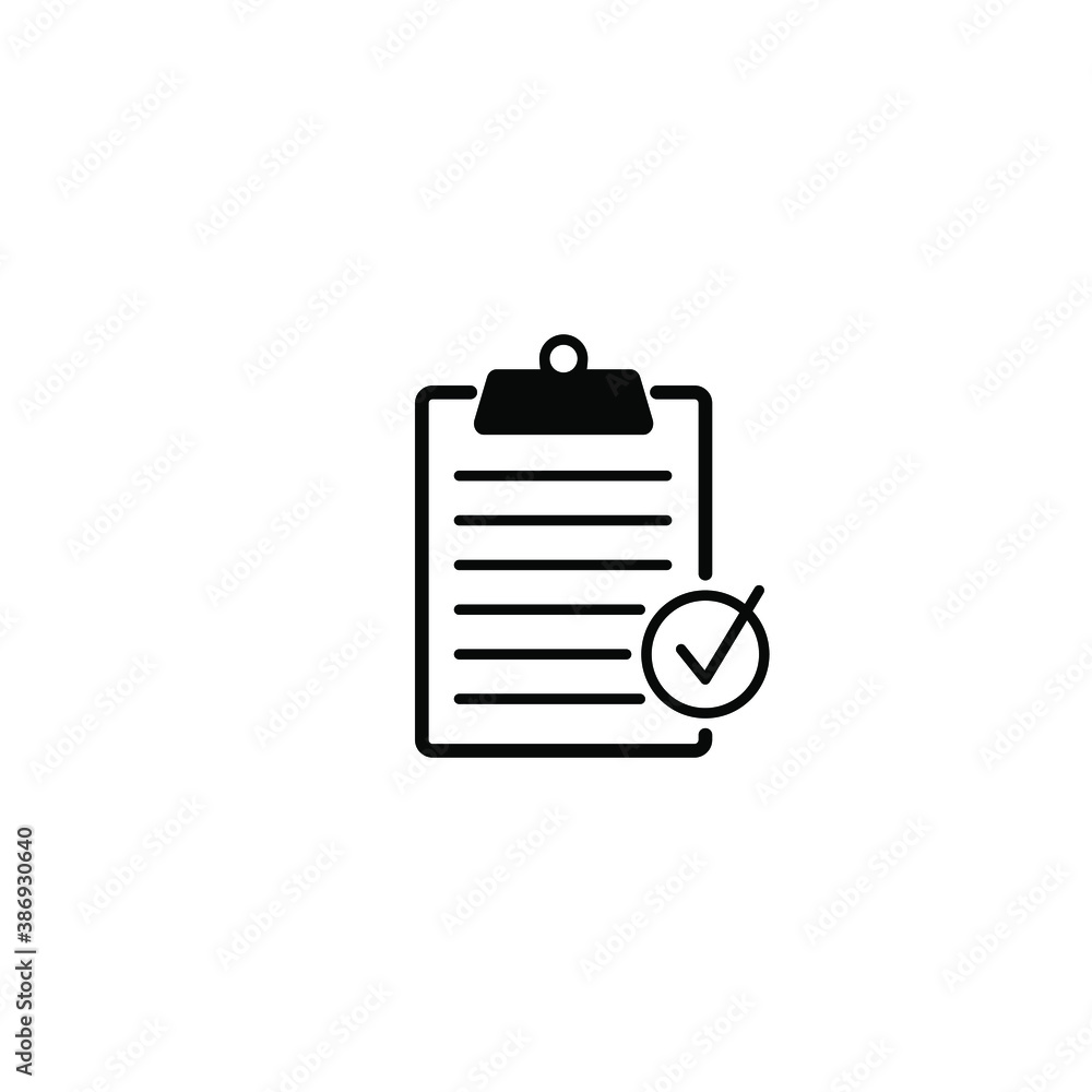 Clipboard icon. Checklist sign symbol for web site and app design. Clipboard icon. Checklist sign symbol for web site and app design.
