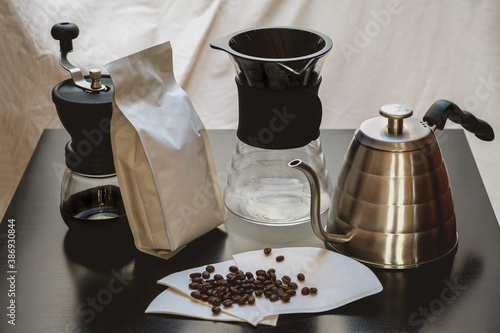 Complete V60 set to brew filter coffee at home