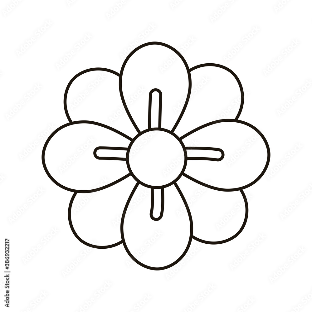 beautiful flower garden line style icon beautiful flower garden line style icon
