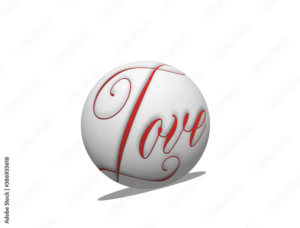 Liebe, Kugel, Ball, Botschaft, Freigestellt, Grafik, Design Liebe, Kugel, Ball, Botschaft, Freigestellt, Grafik, Design