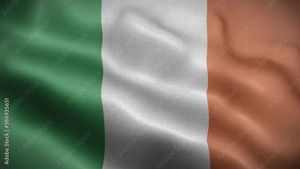 Flag of Ireland Loop 3D Flag of Ireland Loop 3D