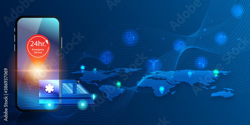 Medical Care emergency service online 24 hr call for help. The doctor go to help by the Ambulance hospital.