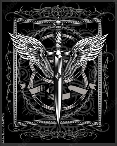 sword with wings