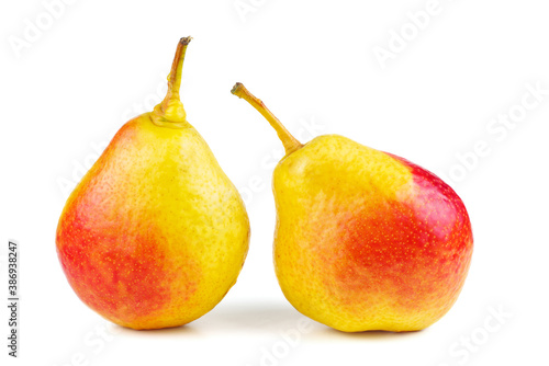 Two yellow - red pear