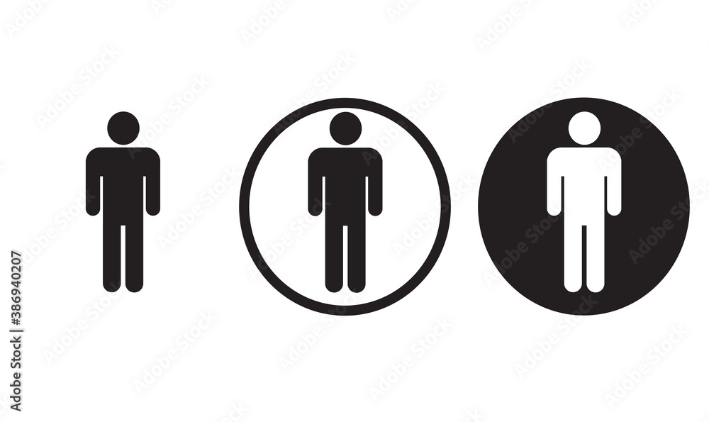 human people person man icon symbol sign vector black white human people person man icon symbol sign vector black white
