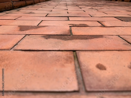 the old style brick floor background