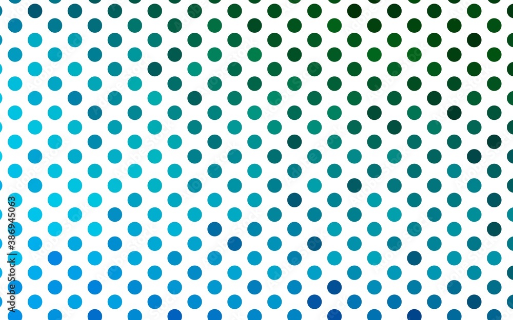 Light Blue, Green vector cover with spots. Light Blue, Green vector cover with spots.