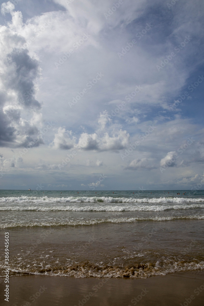 mediterranean sea before storm Kumkoy beach