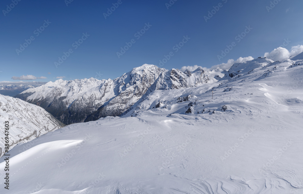 Ortler Alps from the Stelvio Pass, Italy