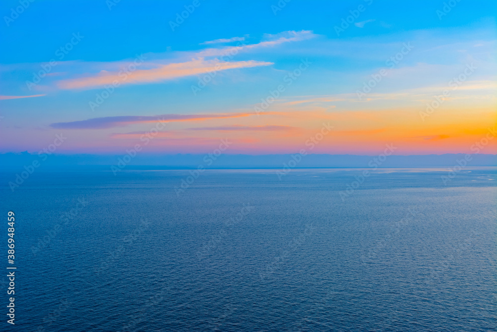 sunset on lake Baikal