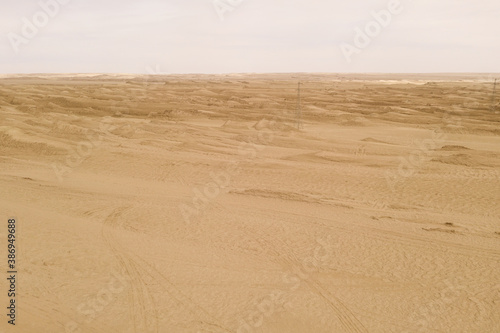 Dryness land with erosion terrain  geomorphology background.