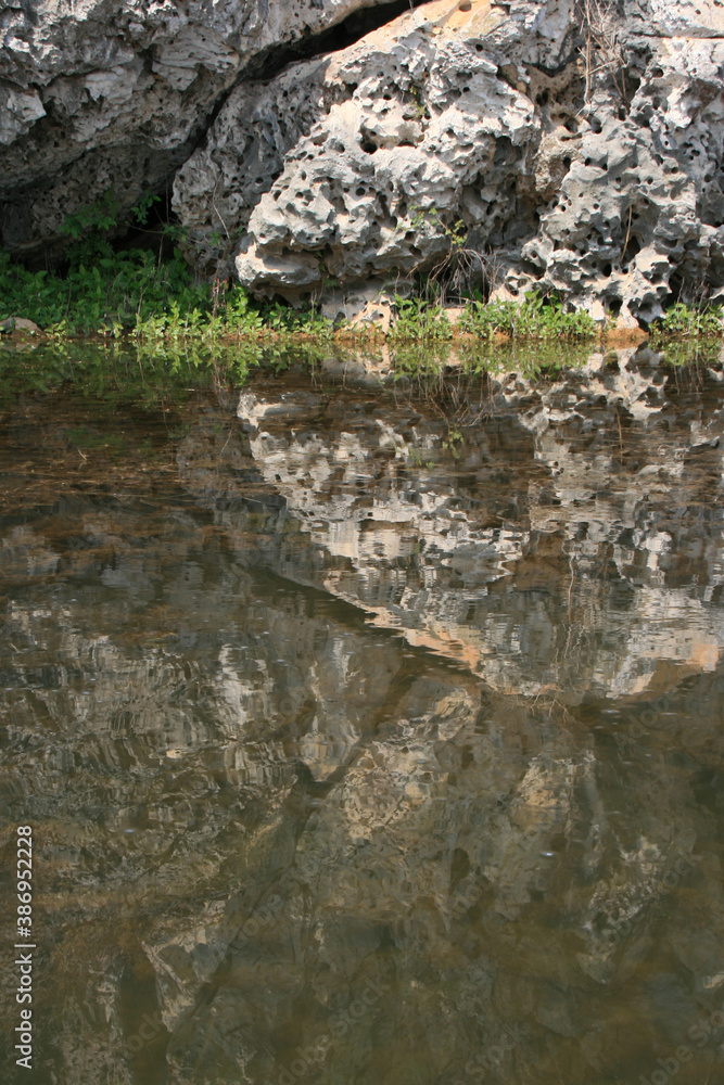 landscape at tam coc in vietnam 