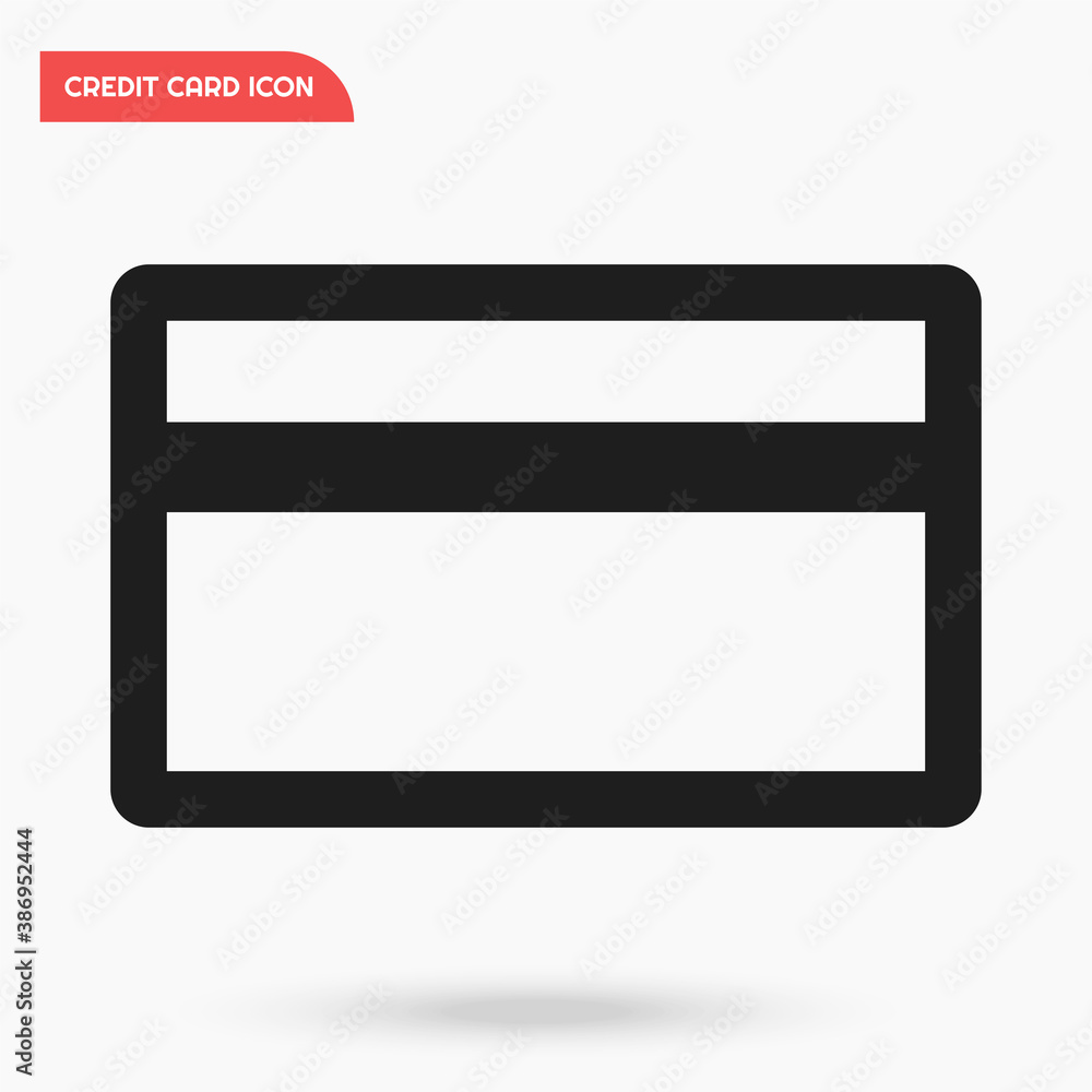 Credit card flat black vector template for business. Credit card flat black vector template for business.