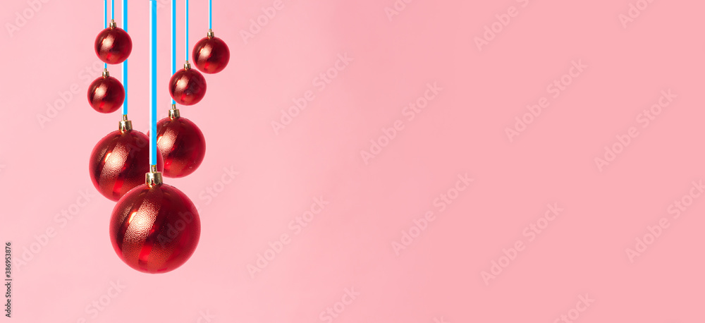 Fototapeta premium Christmas decorative balls