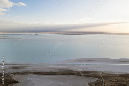 Wallpaper Mural View of the salt lake, natural landscape background. Torontodigital.ca