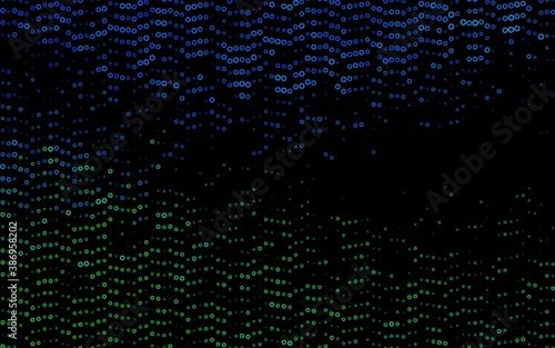 Fototapeta Naklejka Na Ścianę i Meble -  Light Blue, Green vector pattern with spheres.