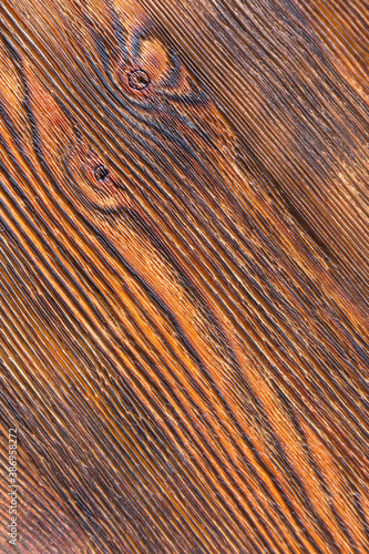 Natural old wood, brushed, burnt, background, natural light.
