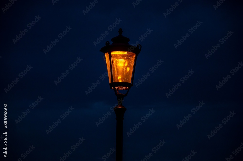 street lamp on sky