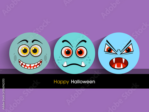 Illustration of poster,banner or invitation of Halloween party.