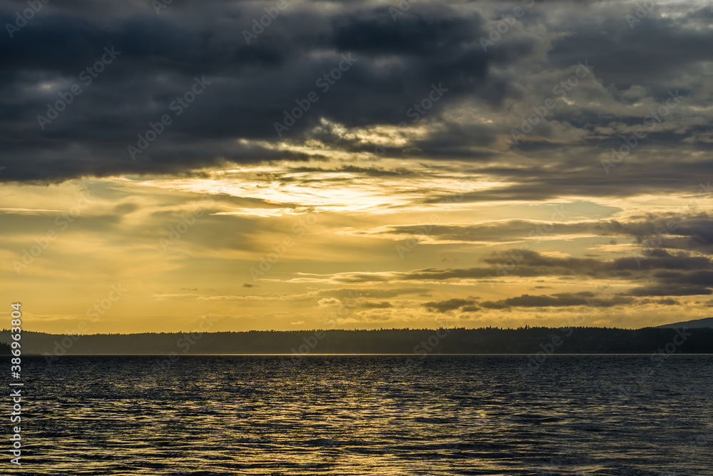 Cloudy Ocean Sunset  5