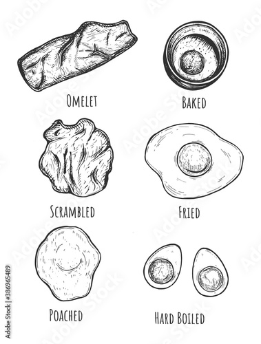 Chicken egg cooking options and dish
