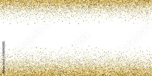 Gold triangles glitter luxury sparkling confetti. 