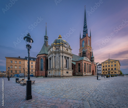 Stockholm Sweden. Building Of Riddarholm Kyrka, Riddarholm Church